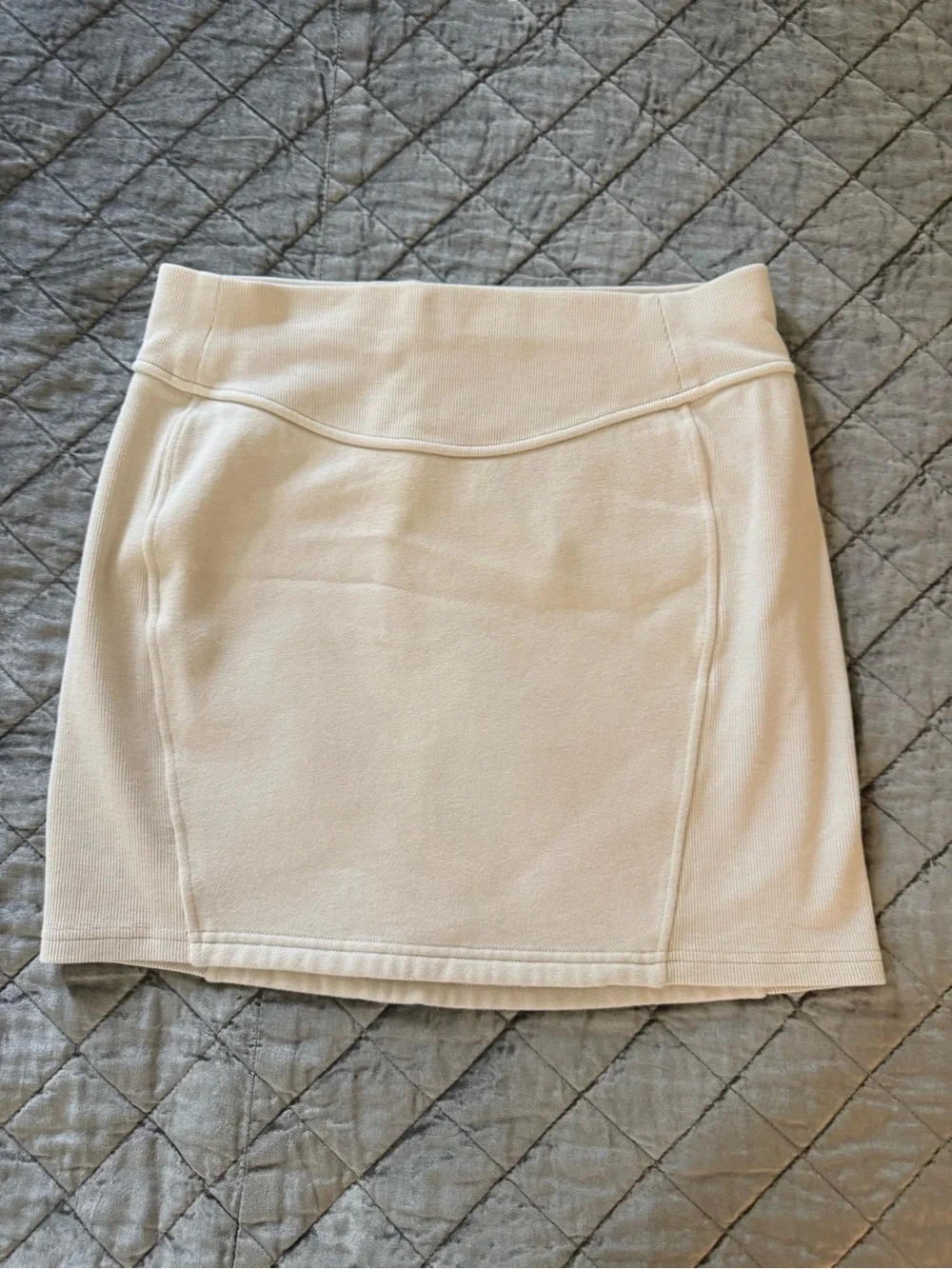 lululemon athletica Cream Knit Mini Skirt